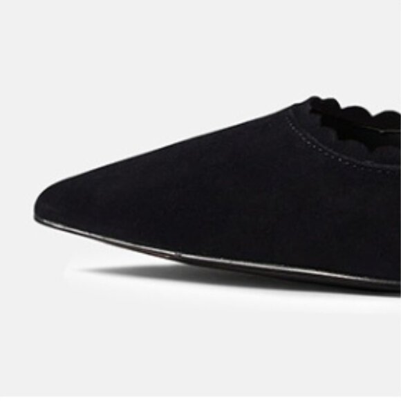 NIB - Junayuan Women's Low Kitten Heel Slingback Dress Shoes - Black, Size 9.5 - Picture 2 of 15